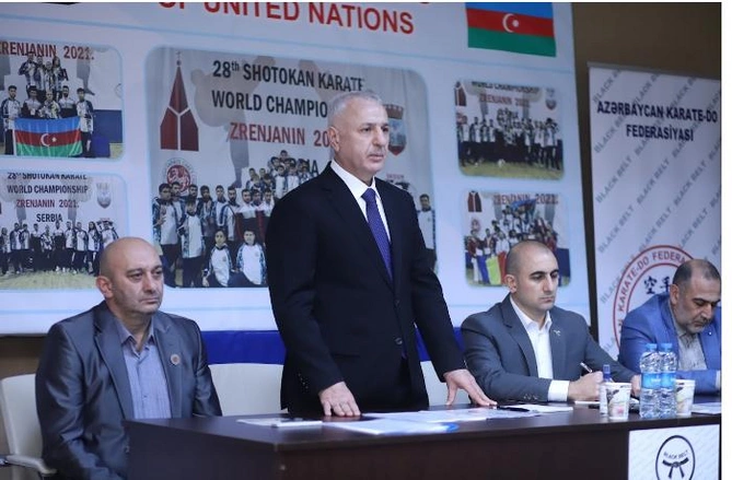 Ülvi Quliyev uğur qazanan karateçiləri dəyərləndirdi — FOTOLAR