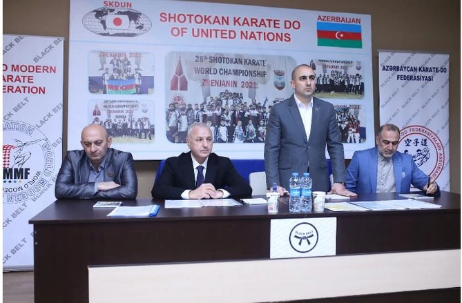 Ülvi Quliyev uğur qazanan karateçiləri dəyərləndirdi — FOTOLAR