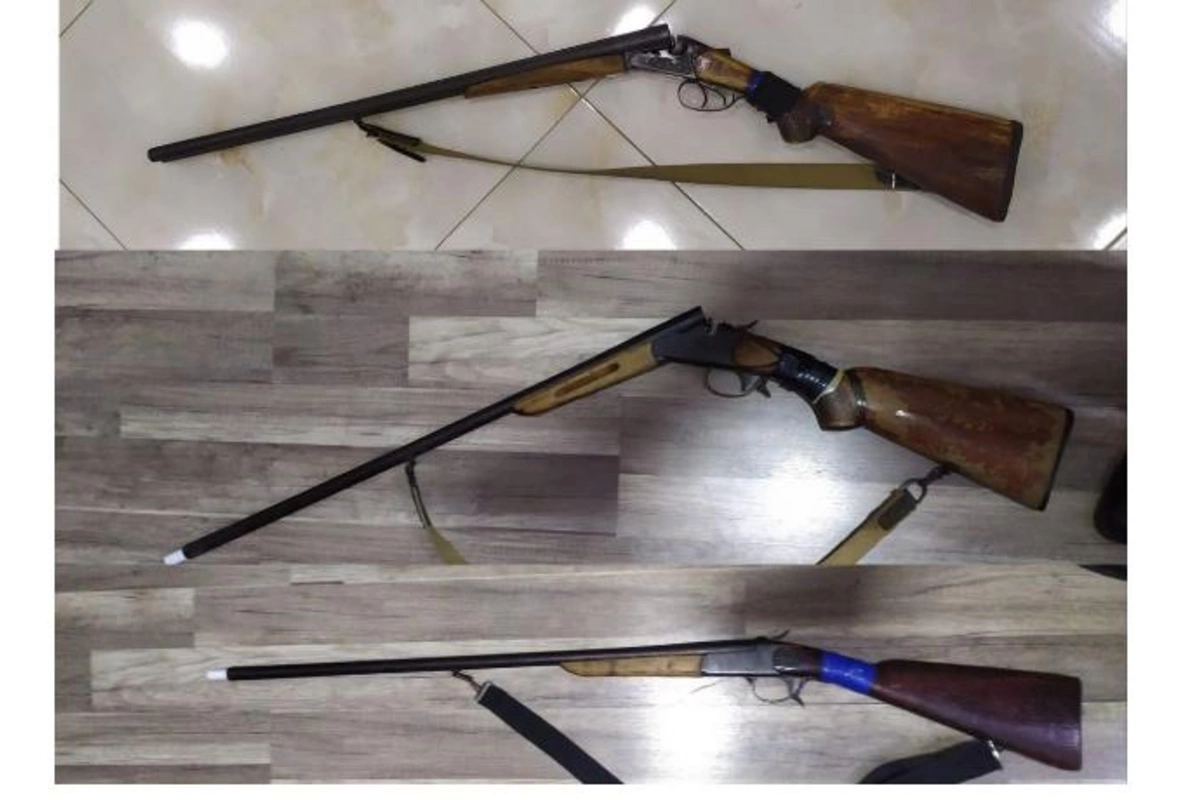 Biləsuvar sakinlərindən qanunsuz silahlar aşkarlandı