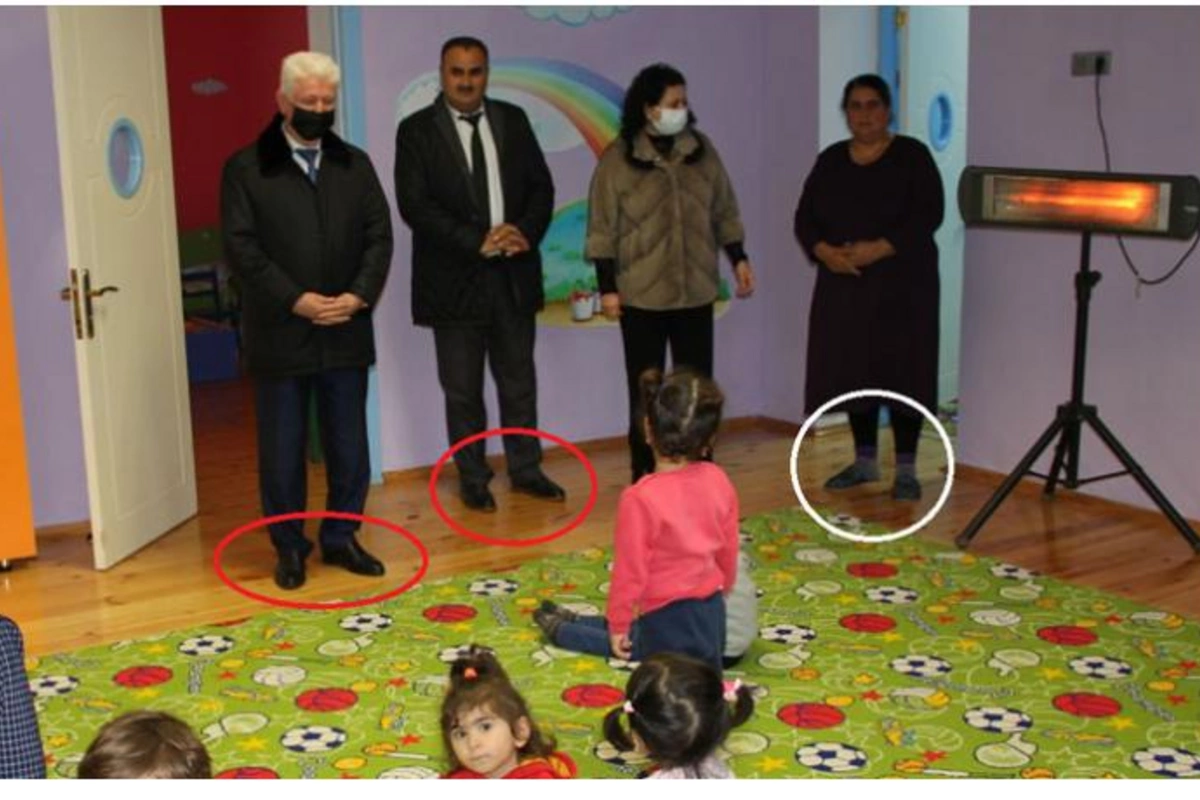 İcra başçısı pandemiya ilə bağlı bağçada yoxlama apardı: Özü qaydaları pozdu (FOTOLAR)