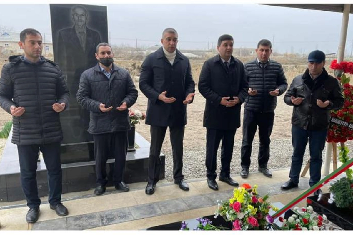 Salyanda Vətən Müharibəsi şəhidinin məzarı ziyarət olundu — FOTOLAR