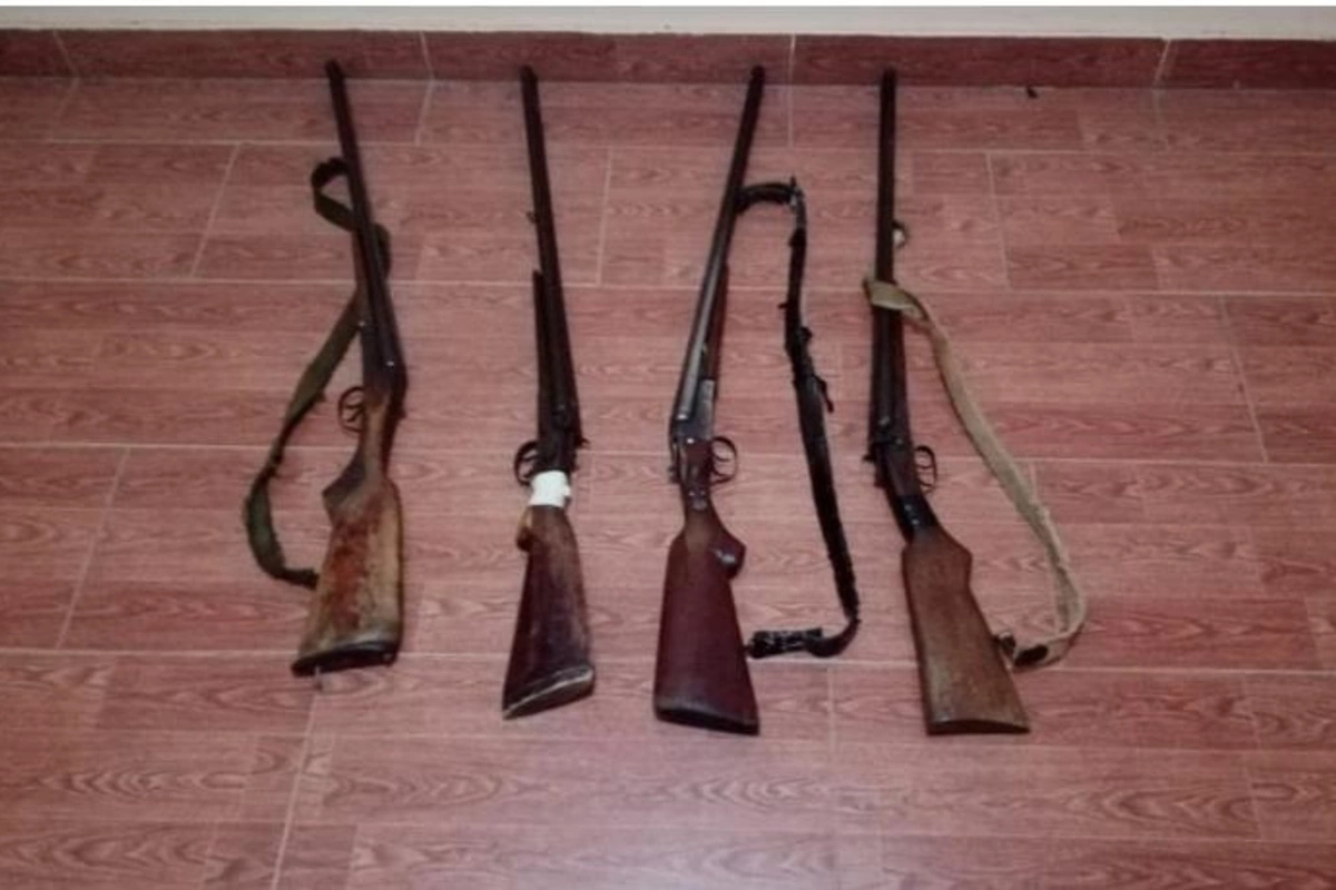 Masallı sakinlərindən qanunsuz odlu silahlar aşkarlandı