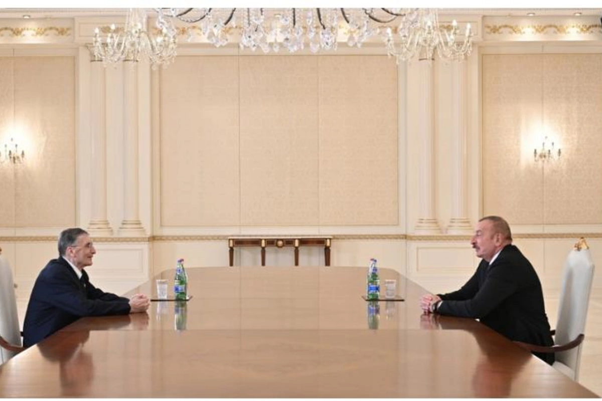 İlham Əliyev Nobel mükafatçısı Əziz Sancarı qəbul edib