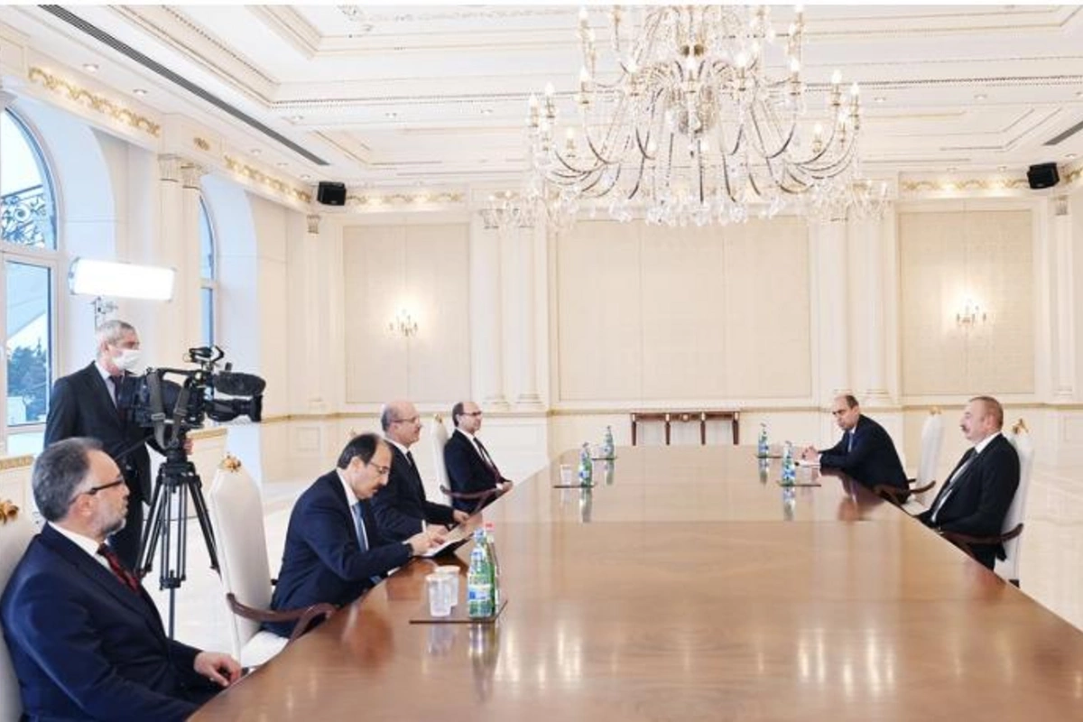 Prezident Türkiyənin Ali Təhsil Şurasının sədrini qəbul etdi — FOTOLAR