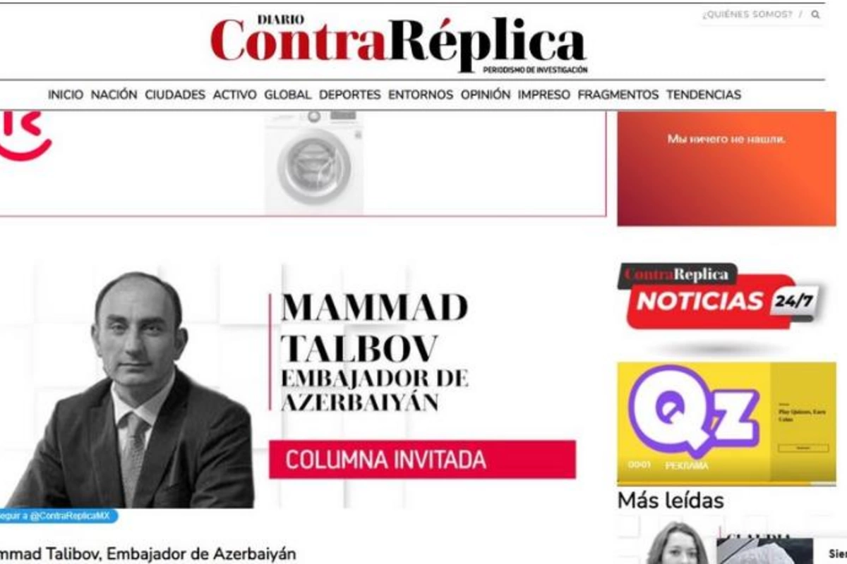 Meksika mətbuatında erməni yalanları ifşa edildi