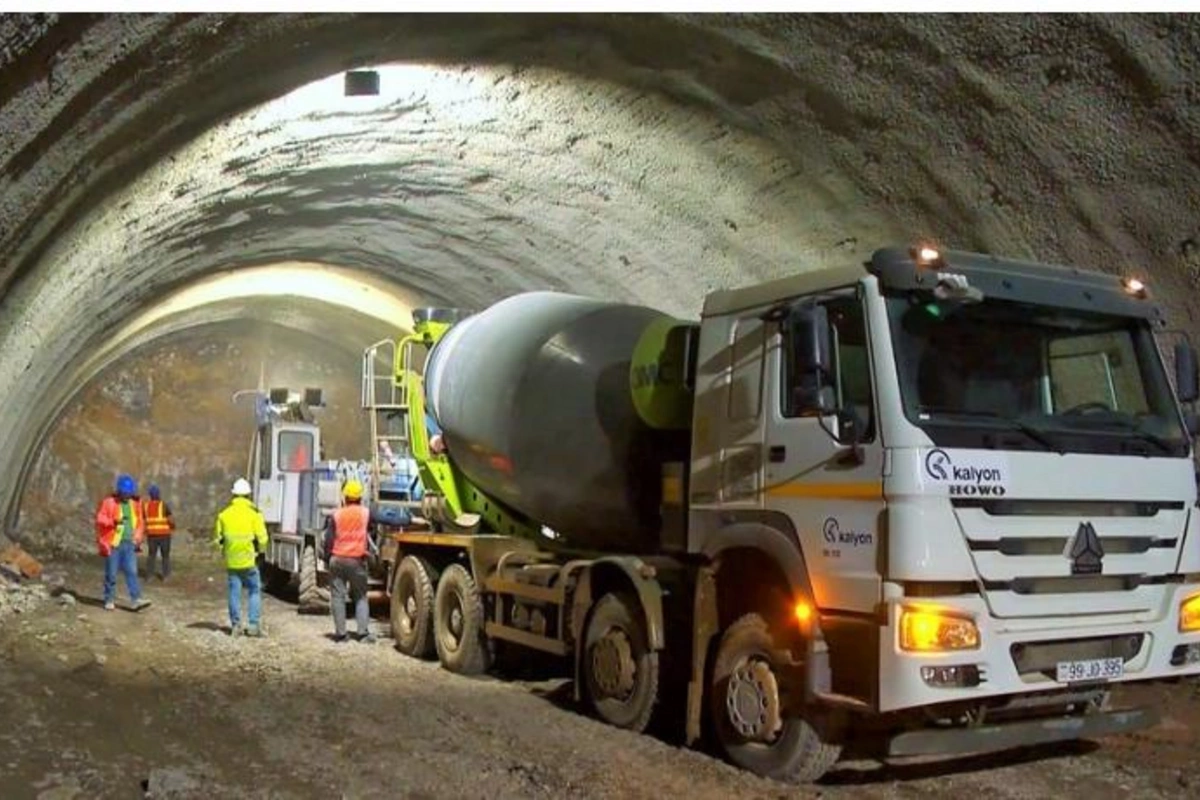 Horadiz-Cəbrayıl-Zəngilan-Ağbənd avtomobil yolunda tunellərin inşasına başlanıldı — FOTOLAR