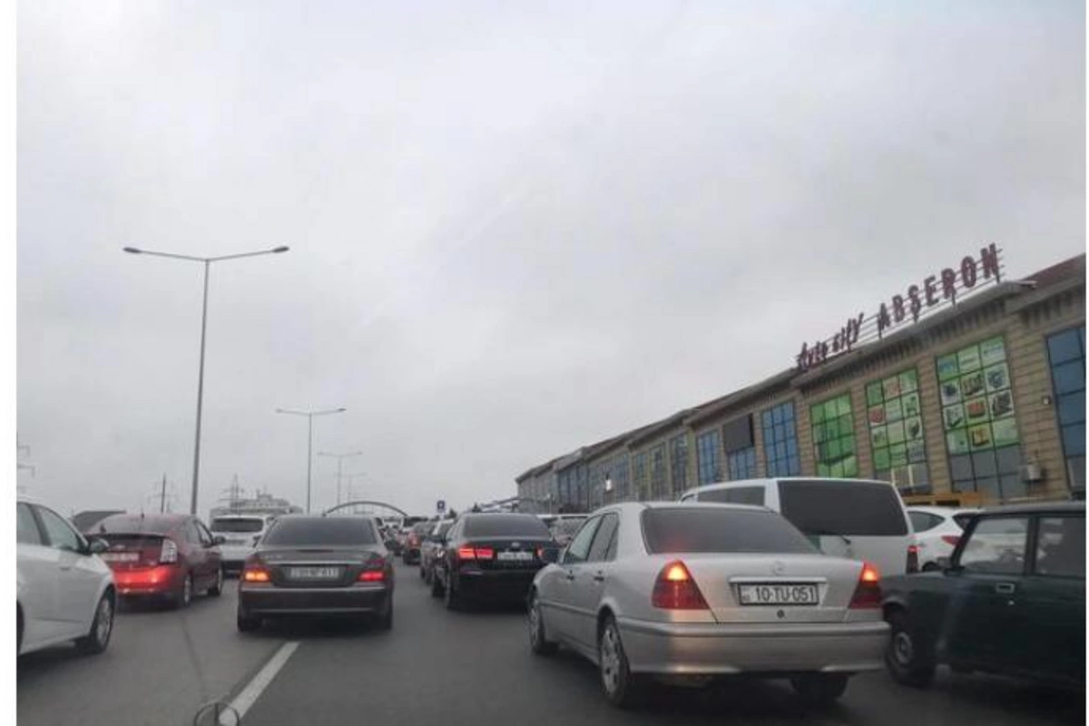 Sumqayıt-Bakı yolunda tıxac yarandı