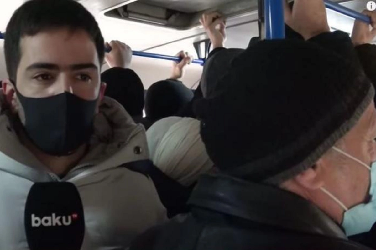 Pandemiya dövründə avtobuslarda dəhşətli sıxlıq — VİDEO