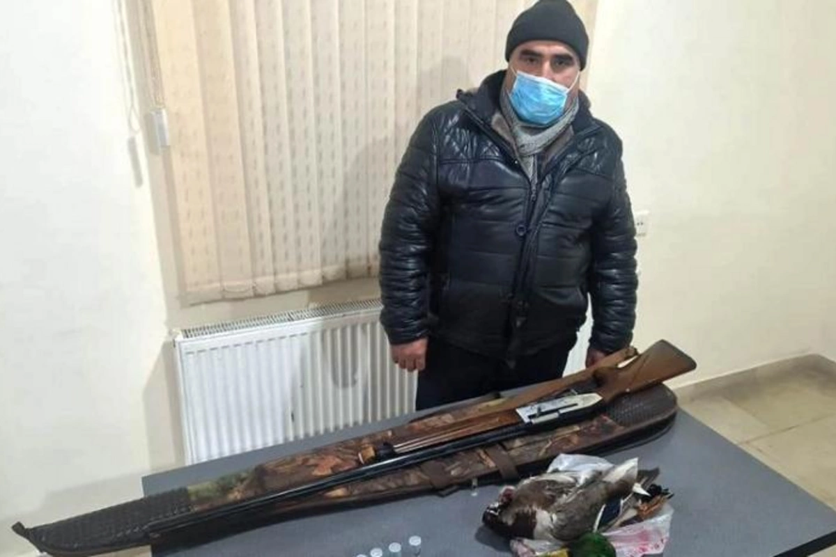 Qanunsuz ov edən şəxs saxlanıldı