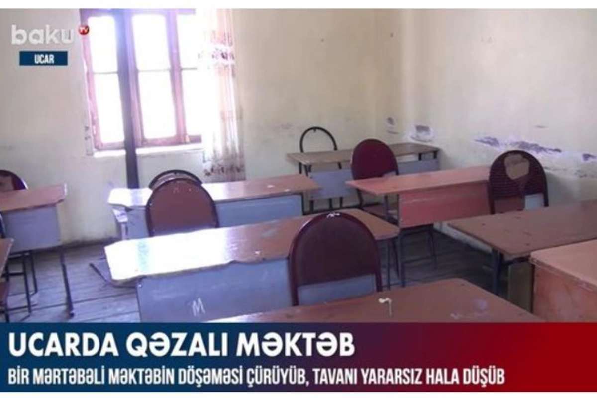 Ucarda qəzalı məktəb şagirdlərin həyatı üçün təhlükə yaradır — VİDEO