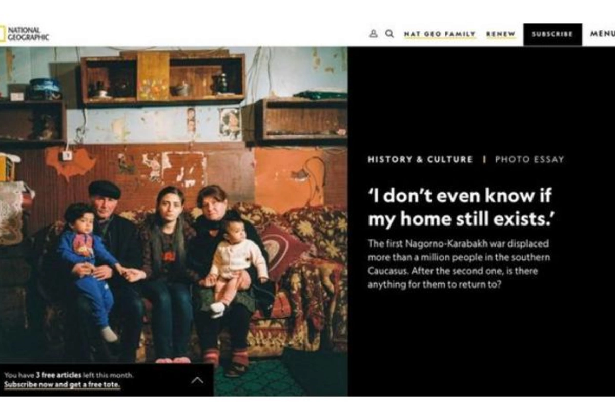 “National Geographic”də Azərbaycanın işğaldan azad edilmiş ərazilərindən fotoreportaj dərc edildi — FOTO