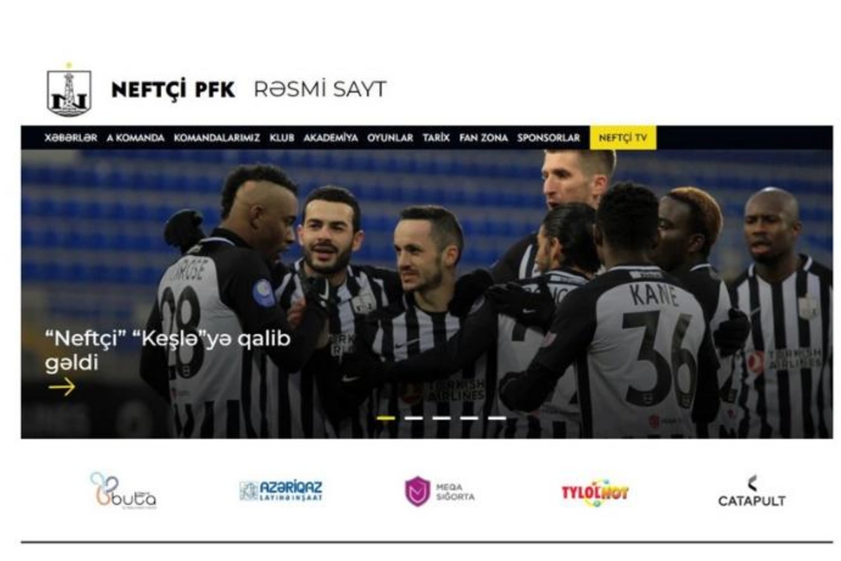 Neftçi yeni saytını təqdim etdi