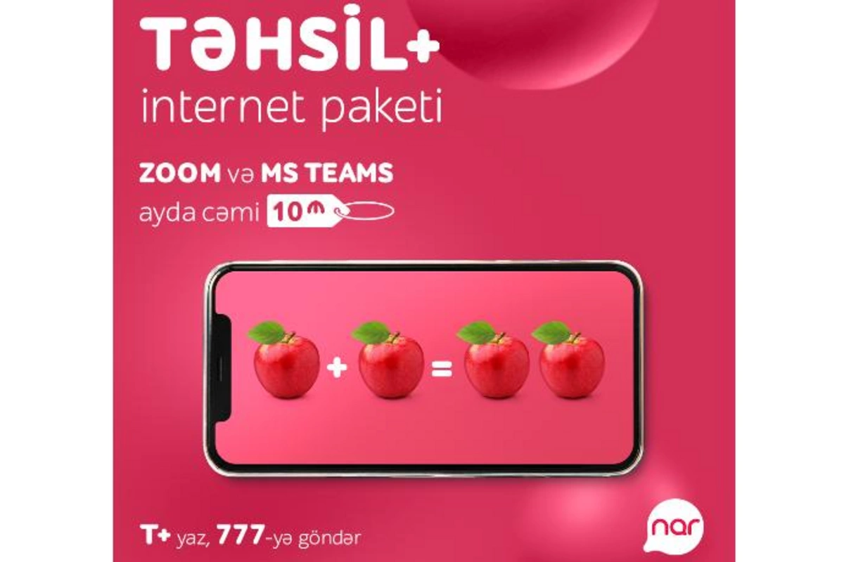Nar” onlayn təhsil alanlar üçün “TƏHSİL+” internet paketinin müddətini uzadıb
