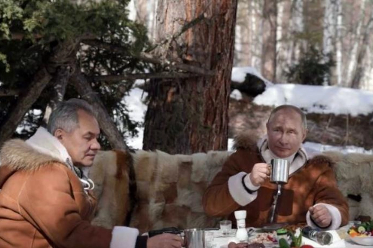 Putin və Şoyqunun Tayqadakı istirahətindən görüntülər yayılıb — FOTO/VİDEO