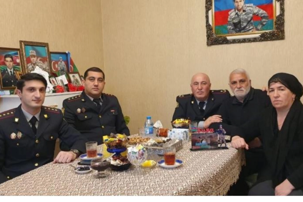 Şuşa polisi şəhid ailələrini ziyarət etdi