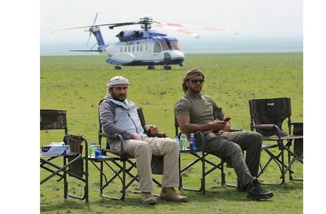 Kəmaləddin Heydərov qanunsuz ov zamanı ərəblərlə əyləncə məclisində — FOTOFAKT