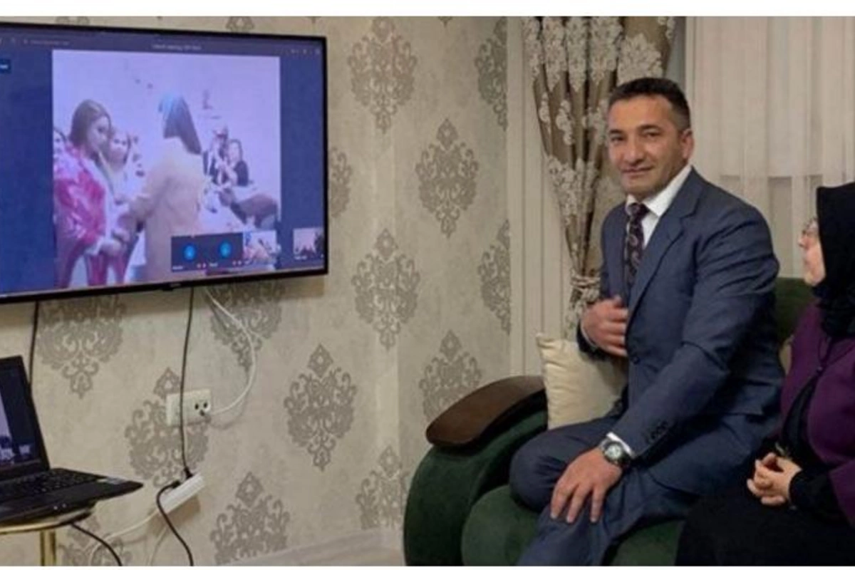 İnternet üzərindən nişan mərasimi təşkil edildi — FOTOLAR