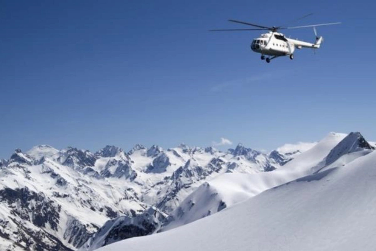 28 ildən sonra Kəlbəcərə ilk helikopter endi — VİDEO
