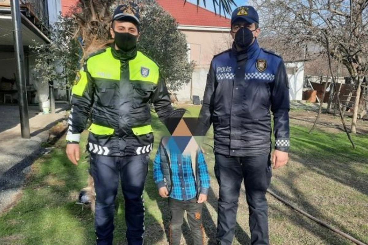 Polislər itkin düşən azyaşlını tapdılar — FOTO