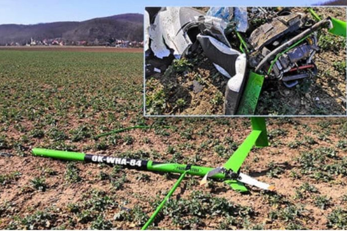 Çexiyada helikopter qəzaya uğradı