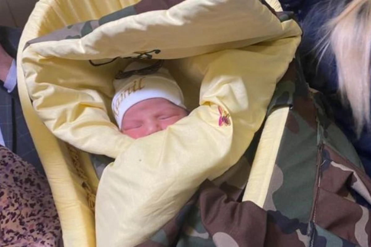 Daha bir şəhidin adı yeni doğulan övladına verildi — FOTOLAR