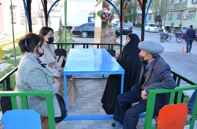 İradə Gülməmmədova şəhidlərin xatirəsinə tikilən bulaq kompleksini ziyarət etdi — FOTOLAR
