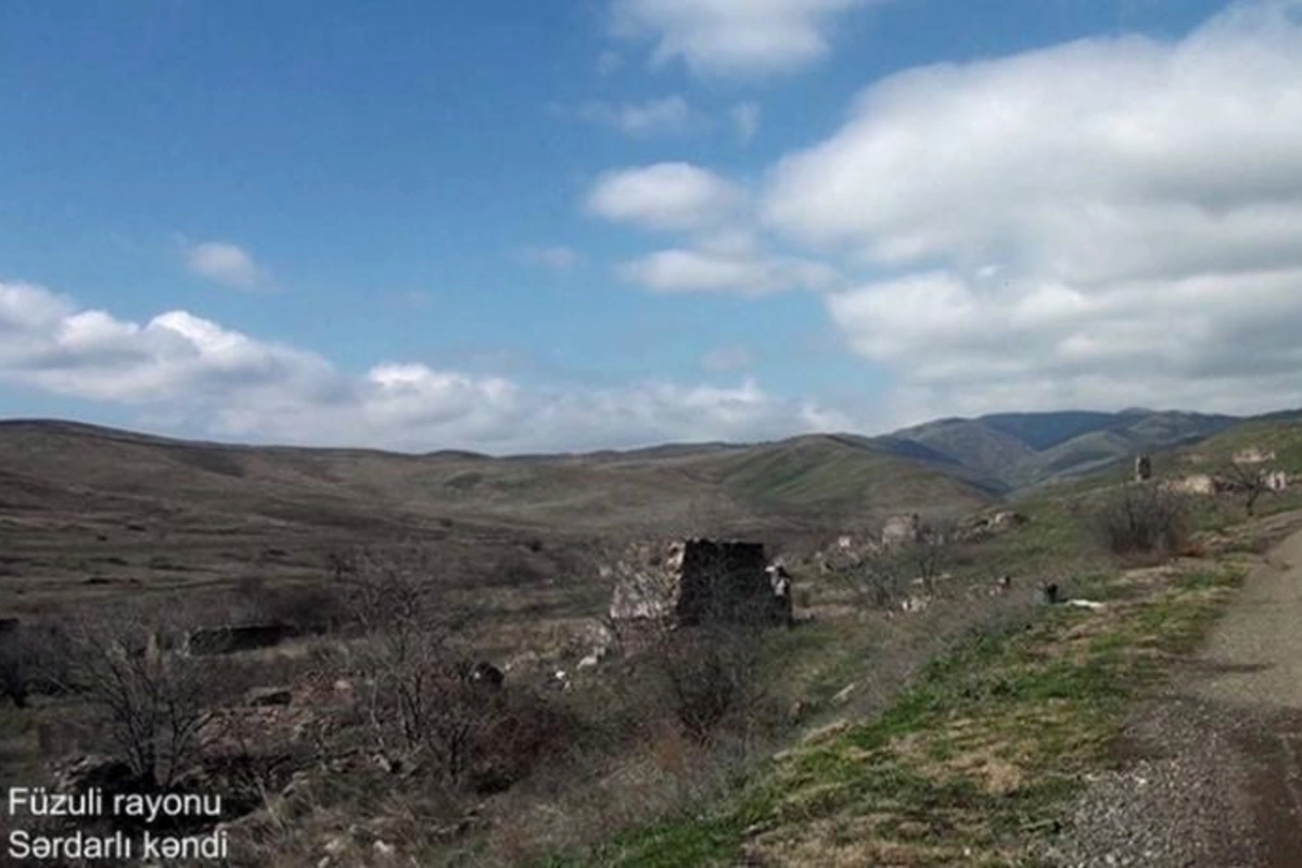 Ermənilərin Füzulidə viran qoyduqları daha bir kənddən görüntülər — VİDEO