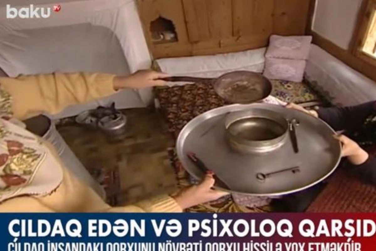 “Çıldaq müalicəsi”: Qorxudan xilas olmaq, yoxsa bəd nəzəri uzaqlaşdırmaq? — VİDEO