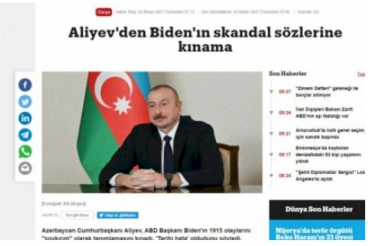 Türkiyə mediası Azərbaycanın qardaş dəstəyindən yazdı