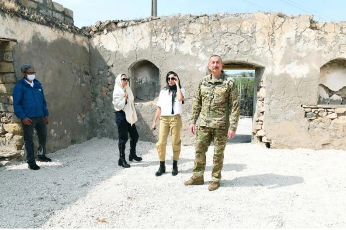 Prezident və birinci xanım Cəbrayıl və Zəngilanda oldular — FOTOLAR