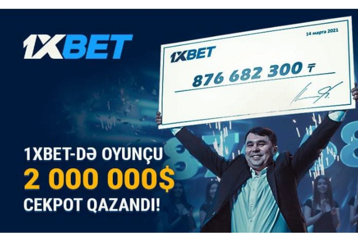 1xBet oyunçusu 44 hadisədən ibarət ekspressdə 2 milyon dollardan çox qazandı