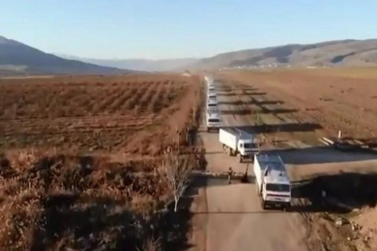 Rusiya sülhməramlıları Kəlbəcərə 420 ton yük çatdırdı