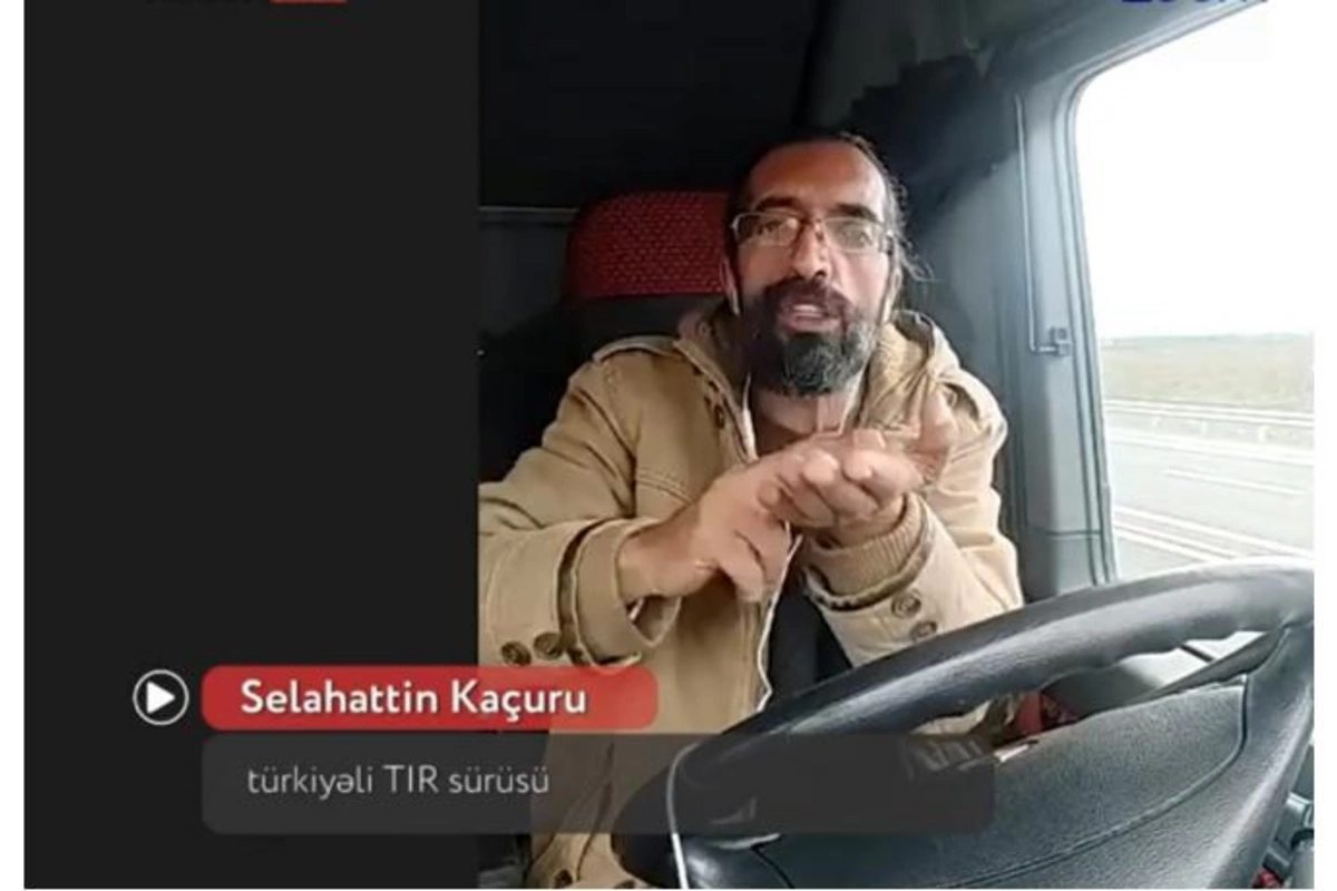 Türkiyəli TIR sürücüsü: Azərbaycan gömrükçüləri bizdən qanunsuz pul istəyirlər — VİDEO