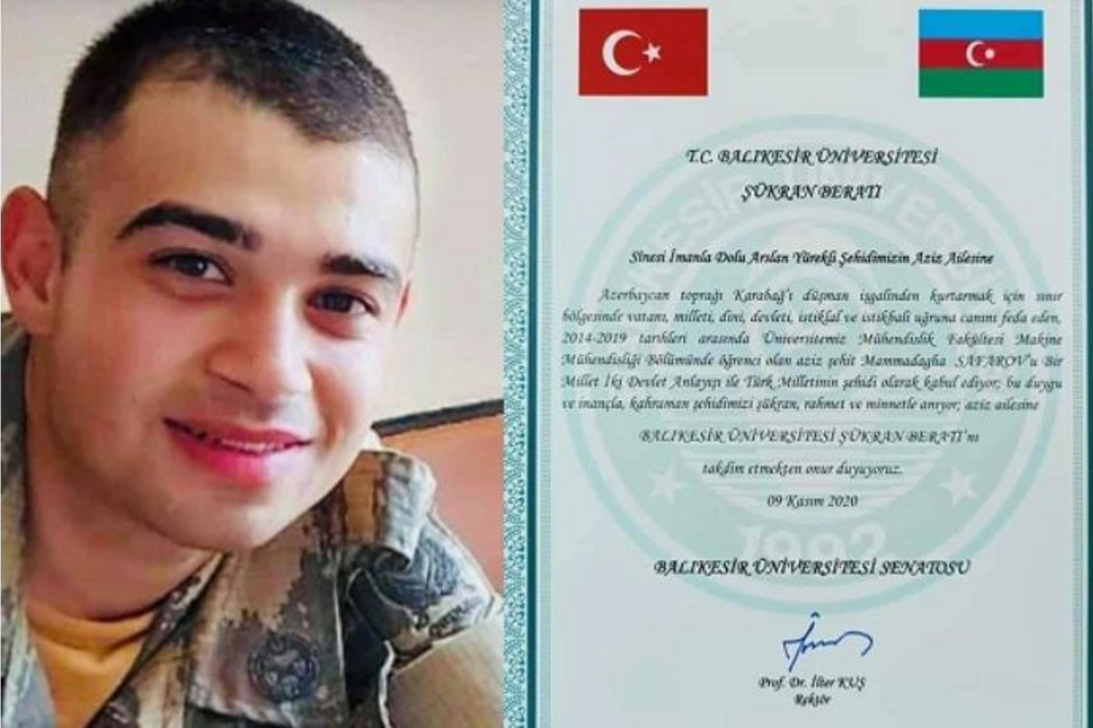 Türkiyədə şəhidimizin adına orta məktəb açılacaq