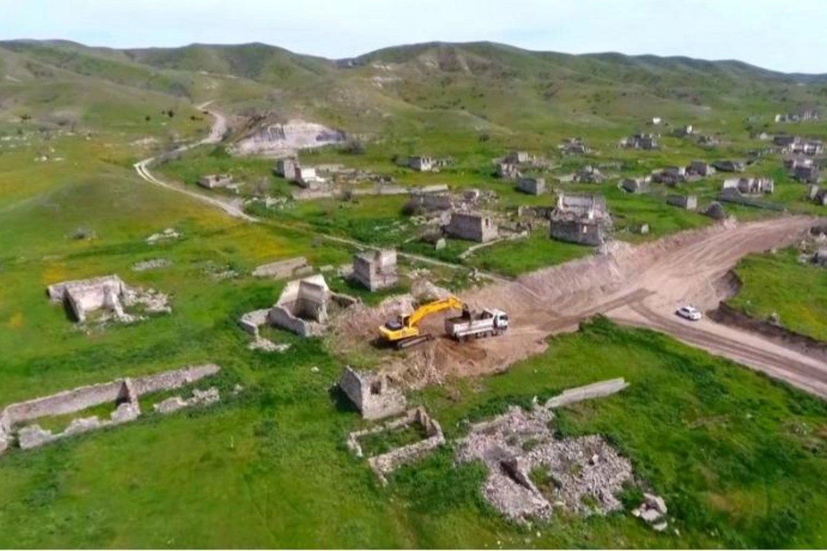 Xudafərin-Qubadlı-Laçın avtomobil yolunun tikintisinə başlanıldı — FOTOLAR