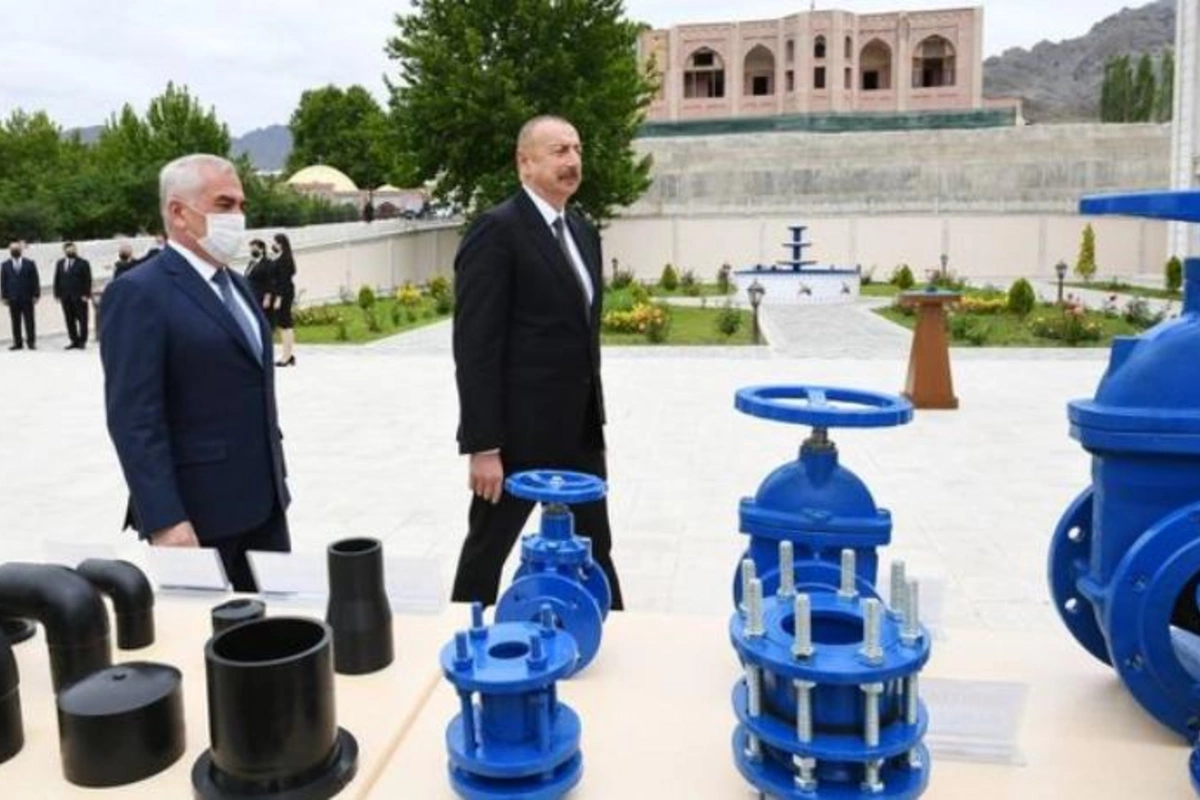 Ölkə başçısı Ordubadın su təchizatı layihəsinin açılışında — YENİLƏNİB