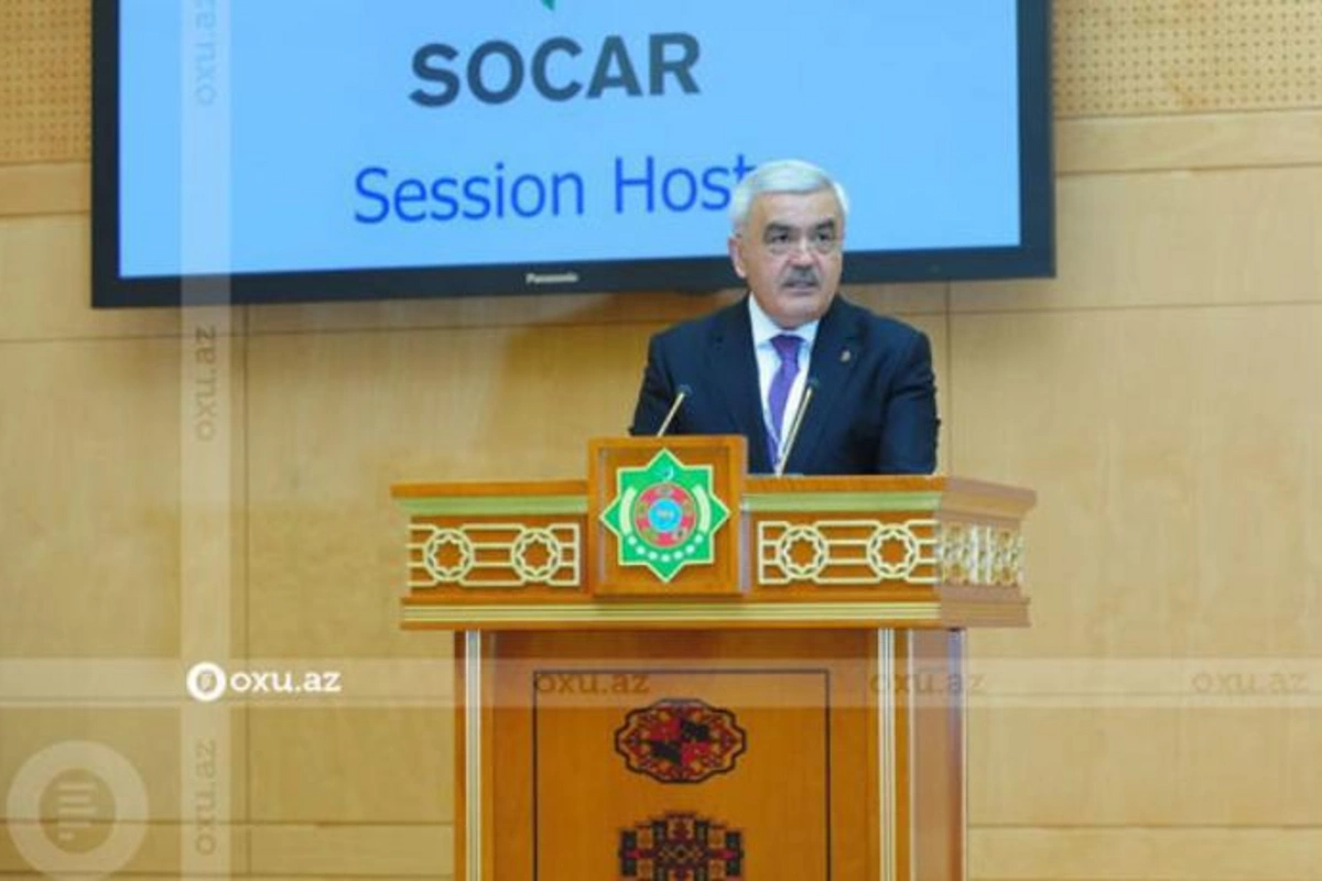 SOCAR prezidenti Türkmənistanda keçirilən beynəlxalq forumda çıxış etdi — FOTOLAR