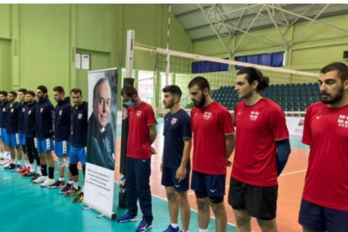 Gürcüstanda voleybol üzrə milli komandalar arasında Heydər Əliyevə həsr olunan yoldaşlıq oyunu keçirildi — FOTOLAR