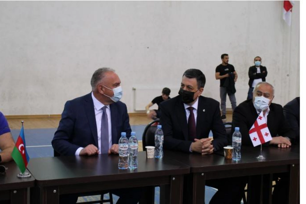 Gürcüstanda Heydər Əliyev adına sərbəst güləş üzrə dostluq turnirinin təltifetmə mərasimi keçirildi — FOTOLAR