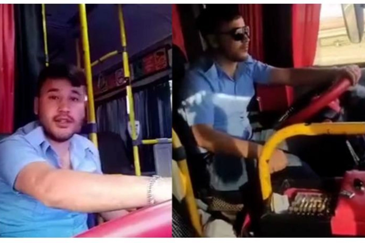 Bakıda marşrut sürücüsü özünü və sərnişinləri çəkib “TikTok”a yüklədi — VİDEO