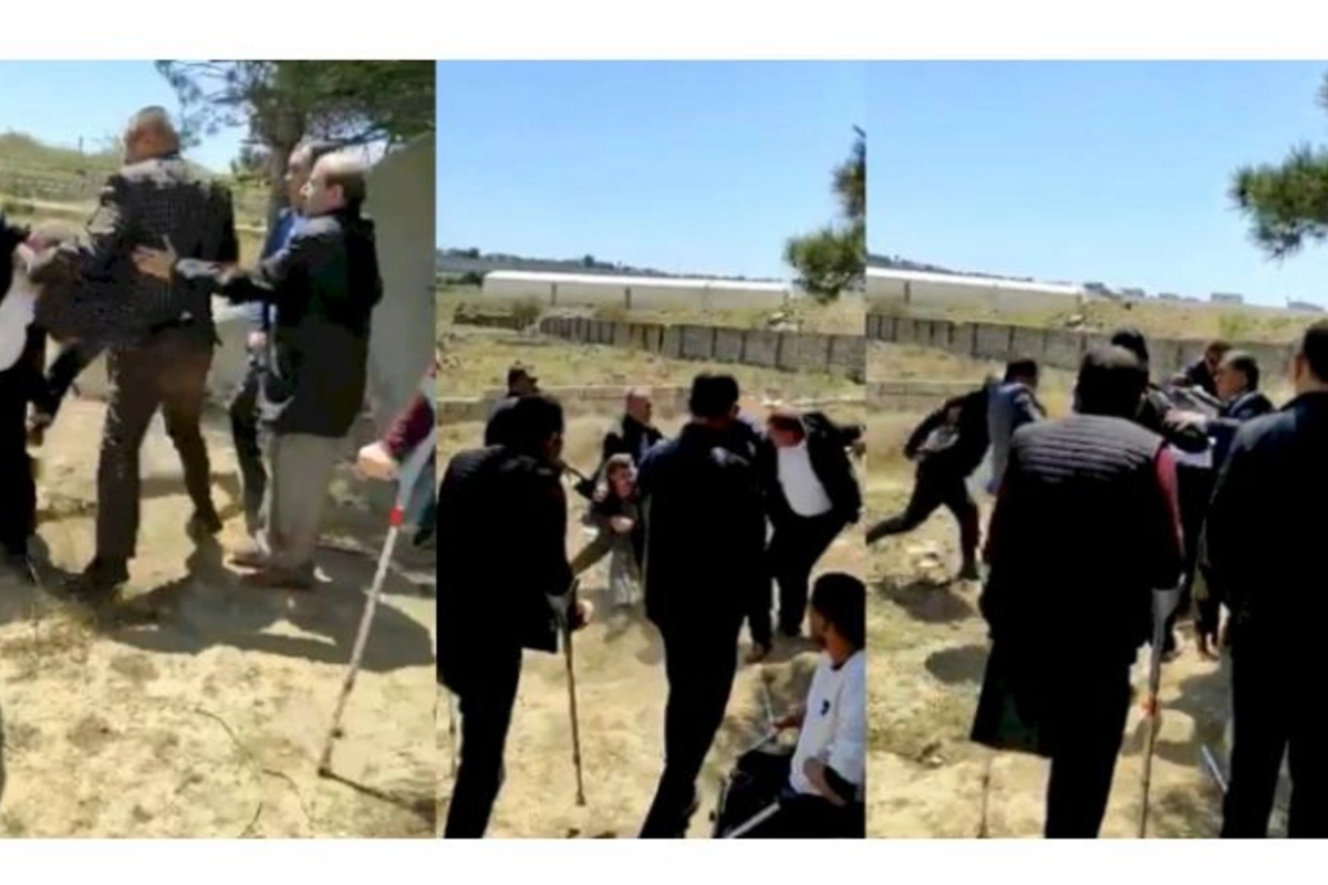 Saxta Qarabağ əlilləri arasında dava düşdü — ŞOK VİDEO