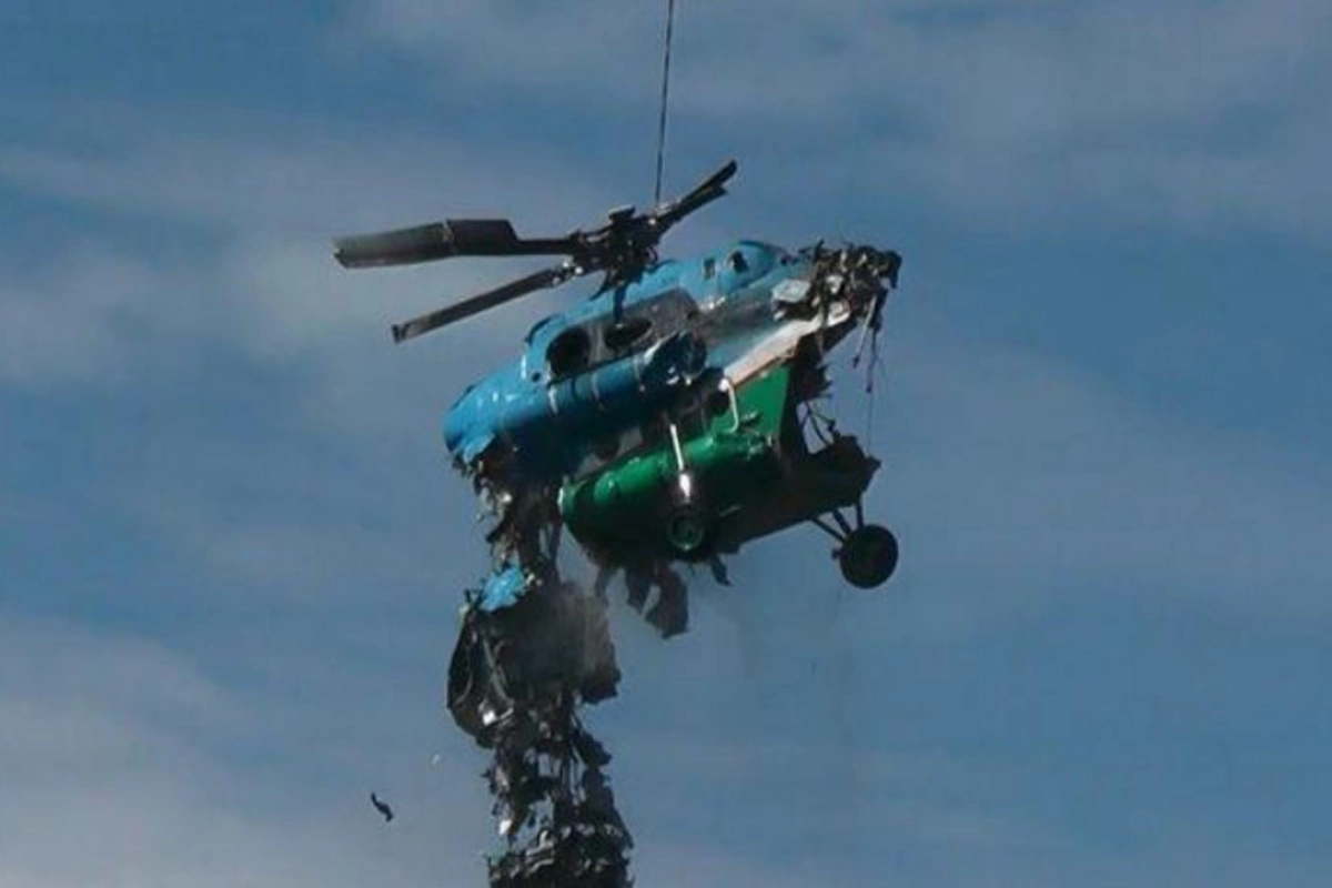 Rusiyada helikopter qəzası: Ölən və yaralananlar var