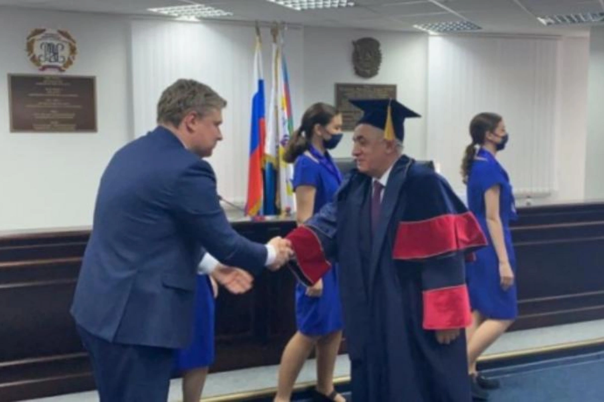 Əli Əsədova Rusiyada fəxri doktor adı verildi — FOTO