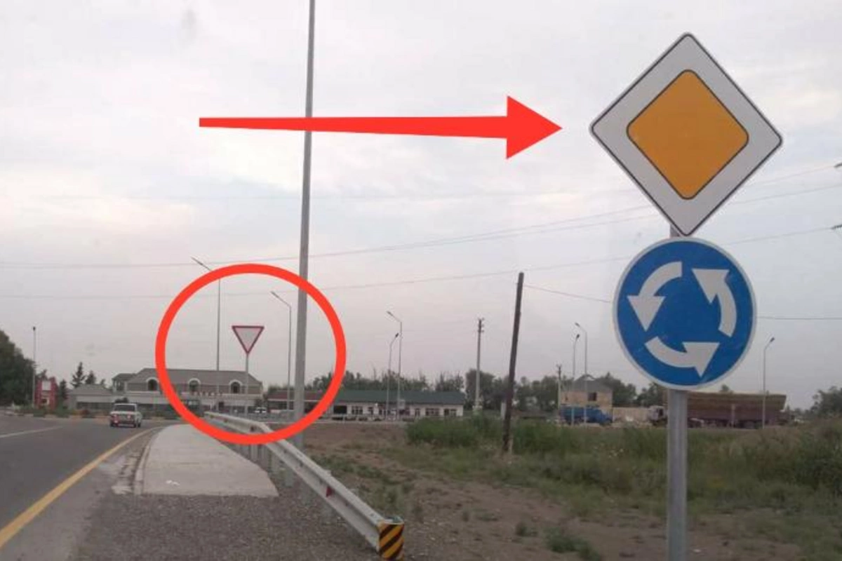 Sürücüləri çaşdıran nişanlar: biri sür, o birisi isə dayan deyir — FOTO