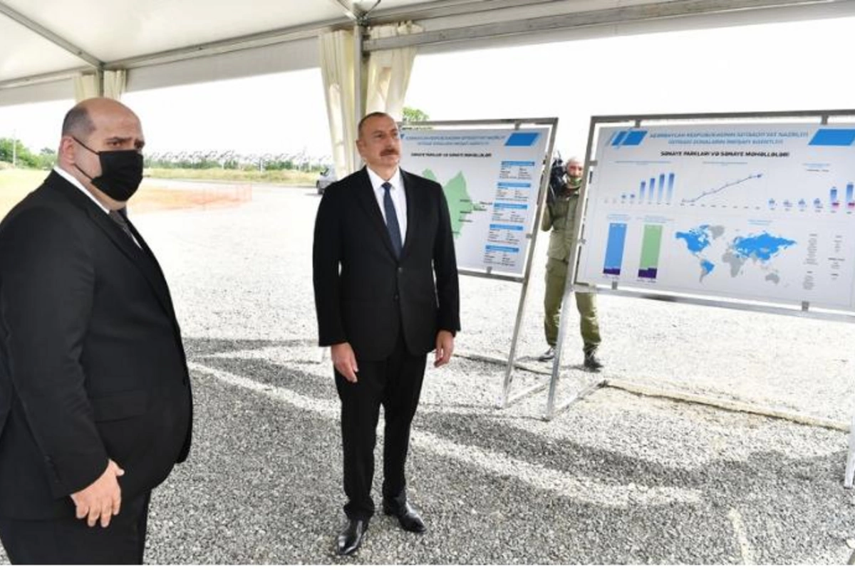 İlham Əliyev Ağdam Sənaye Parkının təməlqoyma mərasimində iştirak etdi