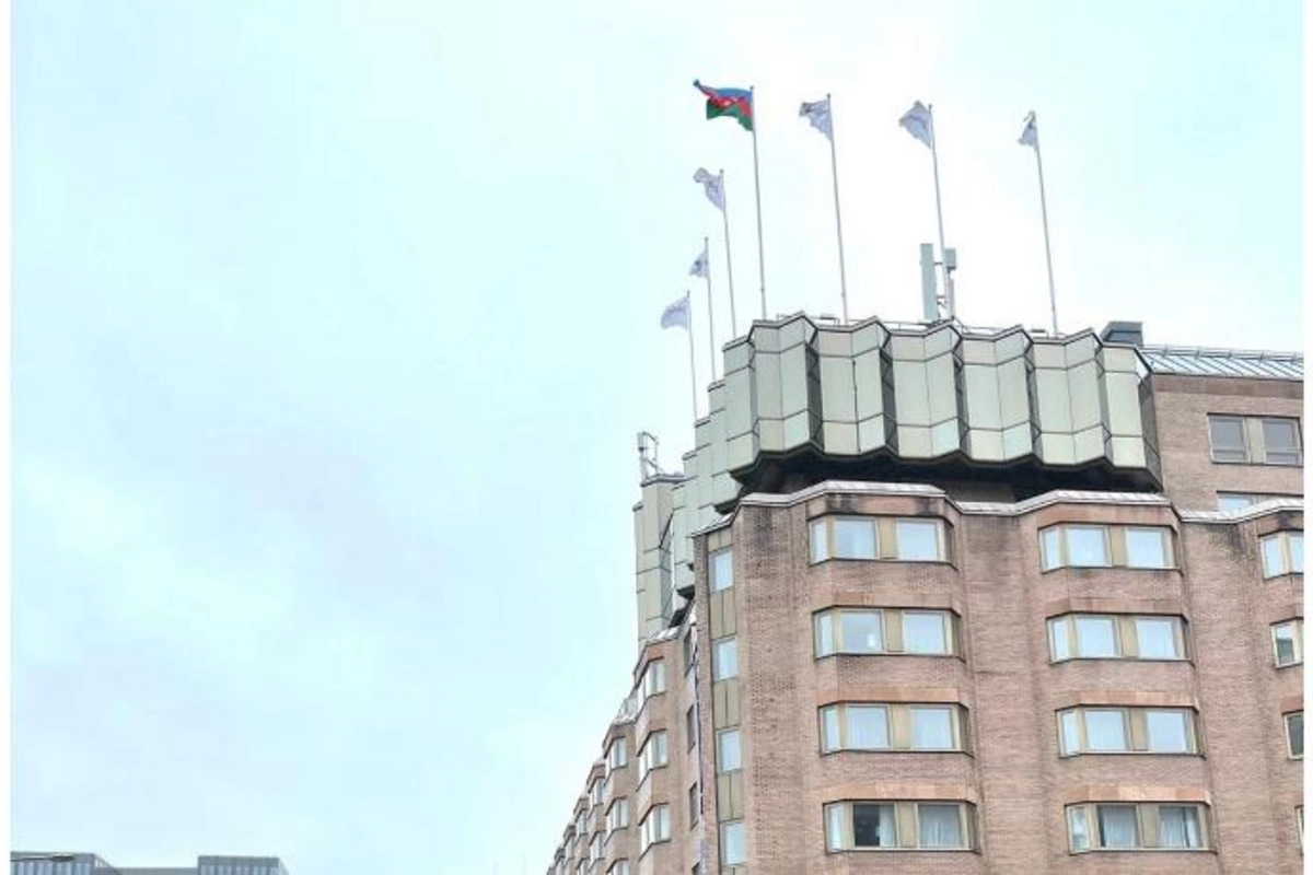 Stokholmda Azərbaycan bayrağı ucaldıldı — FOTO