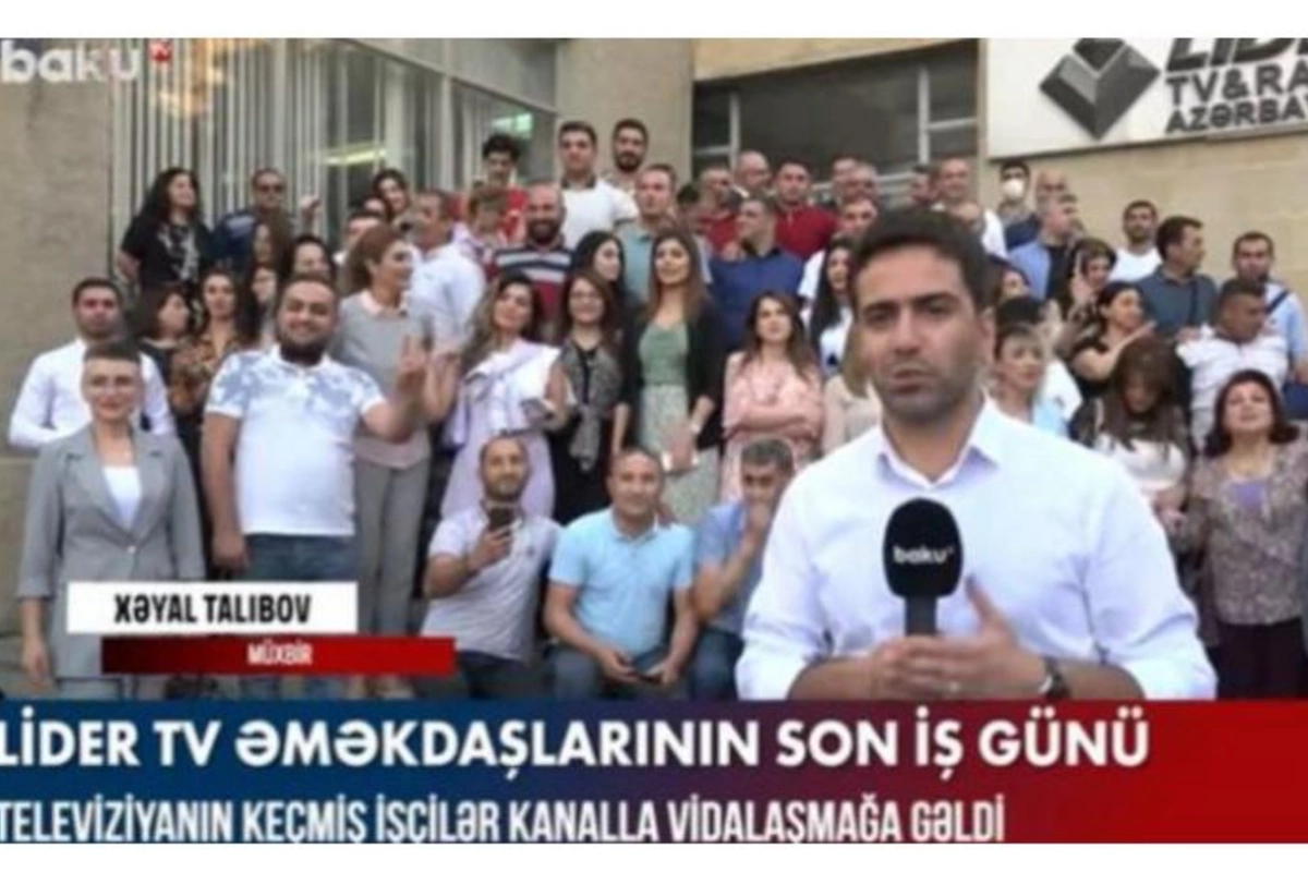 Lider TV əməkdaşlarının son iş günü — VİDEO