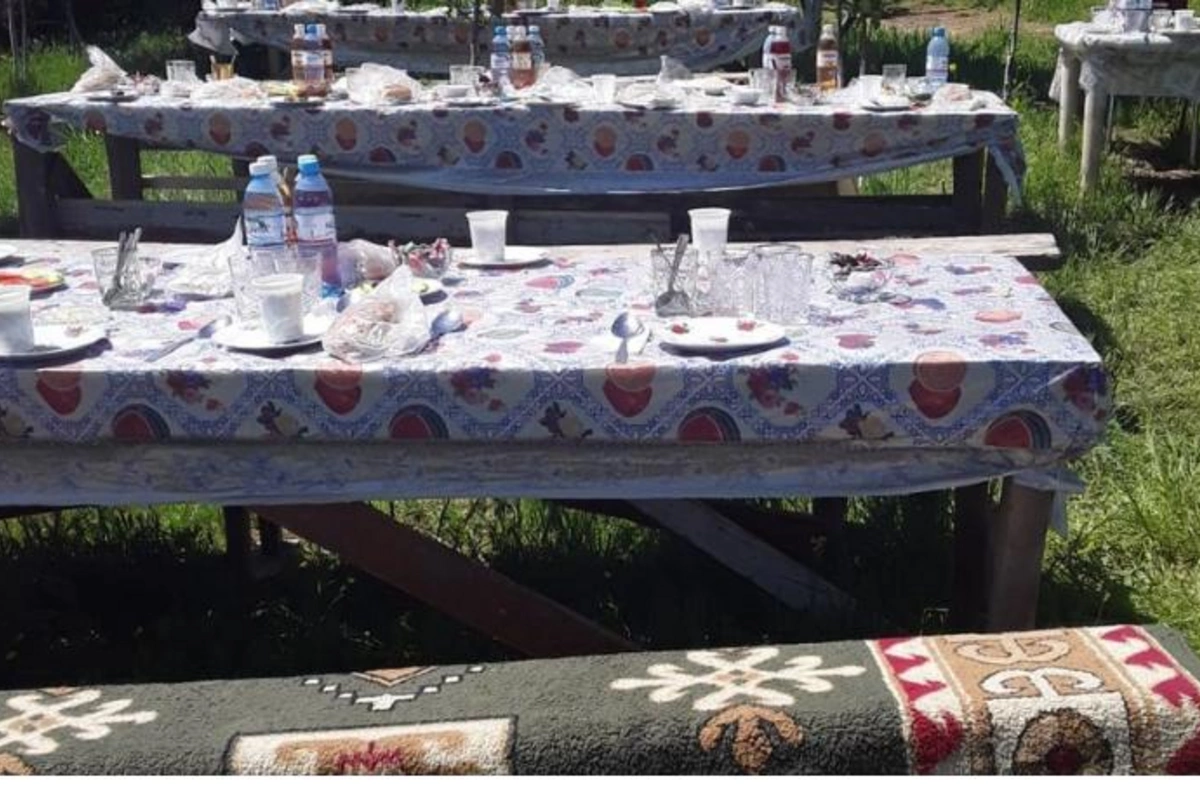 Şabranda yas mərasimi təşkil edənlər cərimələndi — FOTOLAR