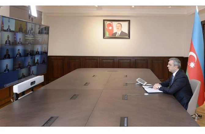 Samir Nuriyev: “Qarabağda yenidənqurma işləri ilə bağlı mühüm istiqamətlər müəyyənləşdirilib” ​ — FOTO