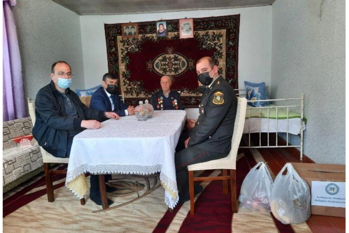 Daşkəsəndə 96 yaşlı veteran evində təbrik edildi — FOTO